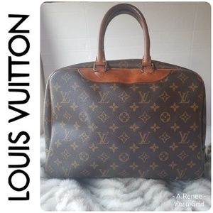 LOUIS VUITTON Deauville Bowling Large Bag Authenti